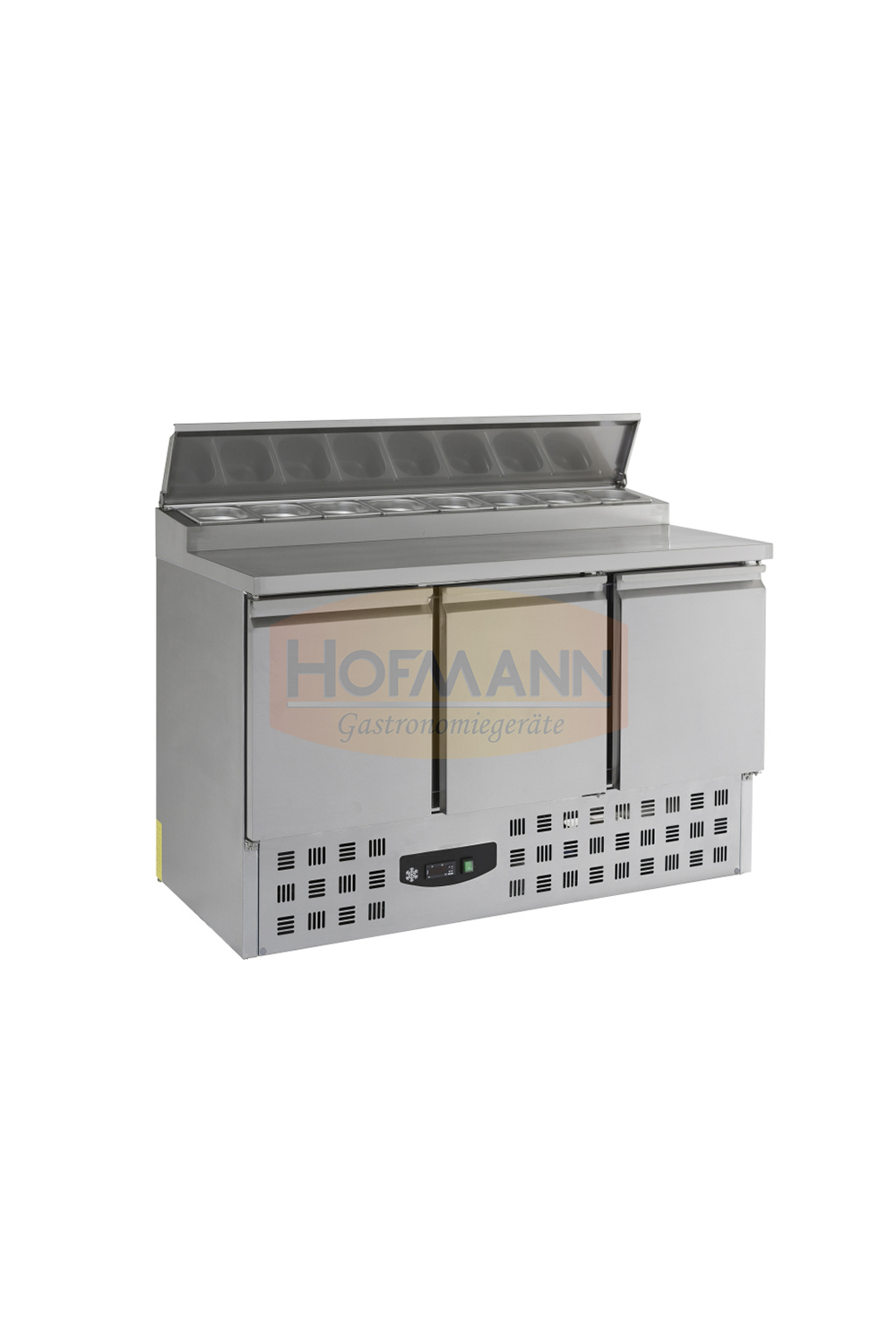 Saladette, 3 Türen, Motor unten, 7x1/1 GN, 1368x700x1006