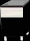 Kassentisch mit Schubladen, 900x850x850