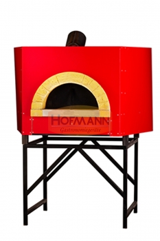 Holzofen, vormontiert, 6 Pizzen, Monoblock Backfläche, Innenmaße 1200x1150x420, Außenmaße 1600x1500x1900