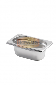 Gastronormbehälter Edelstahl 1/9 GN 100 mm tief 1 ltr.