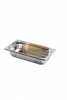 Gastronormbehälter Edelstahl perforiert 1/3 GN 200 mm tief 7,8 ltr.