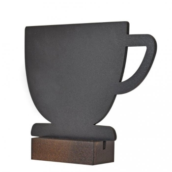 Tischtafel aufsteller form: "Tasse1"