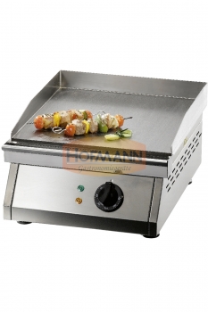 Elektro-Grillplatte, Platte glatt, 230 V / 1 Ph / 3 kW, 390x500x245