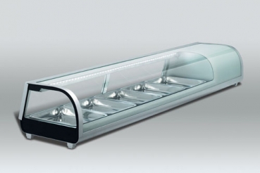 Sushi-Vitrine, 8 x 1/3 GN, 1800x420x265