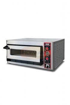 Pizzaofen, Für 6 Pizzen von max. Ø 30 cm, Isolierung mit Steinwolle, 890x1010x440