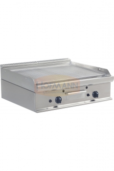 Gas-Grillplatte, Platte gerillt, 800x700x270