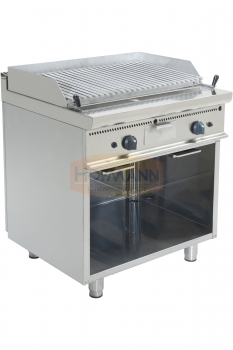 Gas Lava Rock Grill with open stand Model E7/BS2BA