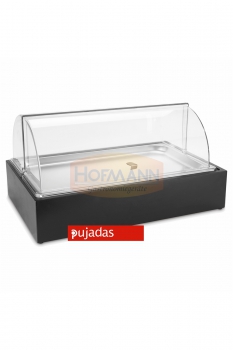 Buffet display: 2 x 1/1 GN 20 mm, roll-top cover incl. CUBIC 904.120