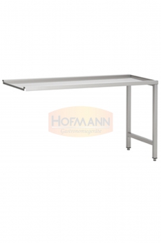 Abfuhrtisch zwei Beine, 1000x720x900, links