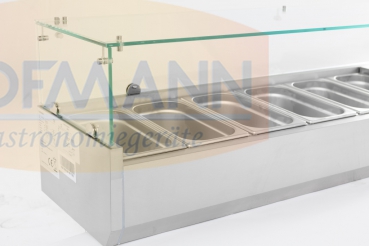 Aufsatzvitrine, +2°/+8°C, 4x1/3GN, 1200x395x435mm