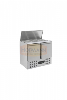 Saladette, 2 Türen, Motor unten, 2,5x1/1 GN, 900x700x870