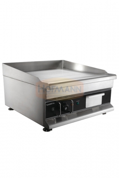Tisch-Grillplatte, elektrisch, Chrom glatt, 500x520x310