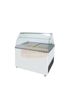 Speiseeisvitrine weiß, 9x5l, -24/-18° C, 1314x694x1315