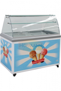 Speiseeisvitrine Bedruckt, 9x5l, -24/-18° C, 1314x694x1315