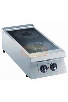 Tisch-Induktions Elektroherd, 2 Platten, 400x900x250