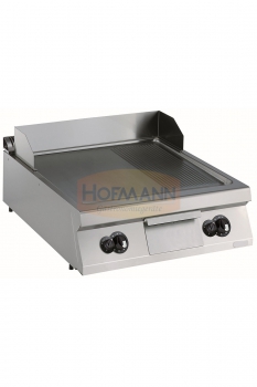 Tisch-Grillplatte, Gas, glatt/gerillt, 800x900x250