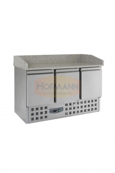Pizzatisch 3 Türen, +2 / +8°, 1400x700x1020, 3x 1/1 GN - **