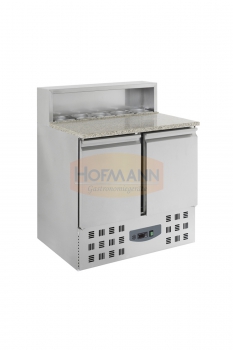 Pizzatisch, 2 Türen, +2/+8°C, 903x700x1090