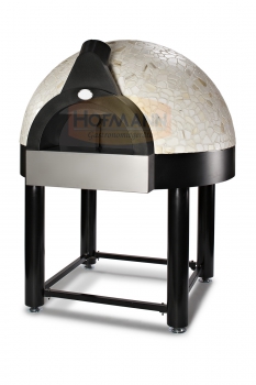 Gasofen für 7 Pizzen Ø 33cm, demontiert, mit fixer Monoblock Backfläche, Innenmaße 1200x1150x420, Außenmaße 1600x1650x1900