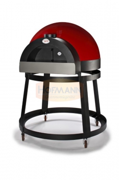 Gasofen für 4 Pizzen Ø 33cm, demontiert, mit fixer Monoblock Backfläche, Innenmaße 860x810x400, Außenmaße 1200x1350x900/1760