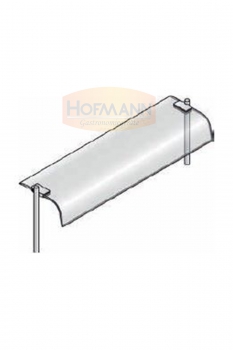 Aufsatzbord mit Abgerundetem Glas, 1765x460x400
