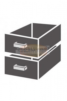 Schubladenblock, 2 Schubladen GN Serie - **