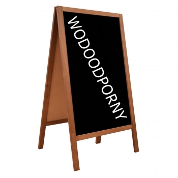 Doppelseitige "A-Tafel" mit Holzrahmen, 118x61 in Wasserfest