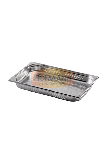 Gastronormbehälter Edelstahl perforiert 1/1 GN 40 mm tief 5 ltr.
