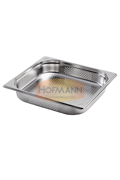 Gastronormbehälter Edelstahl perforiert 2/3 GN 200 mm tief 18 ltr.