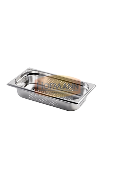 Gastronormbehälter Edelstahl perforiert 1/3 GN 65 mm tief 2,5 ltr.