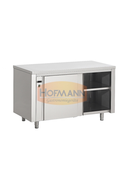 Warmhalteschrank, 2 Schiebetüren, Temperatur einstellbar: +30/+80 °C, 230 V 1 Ph 2 kW, 1600x700x850