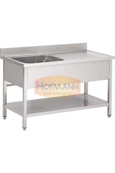 Spültisch, Becken: 500x500x300, 1000x700x850