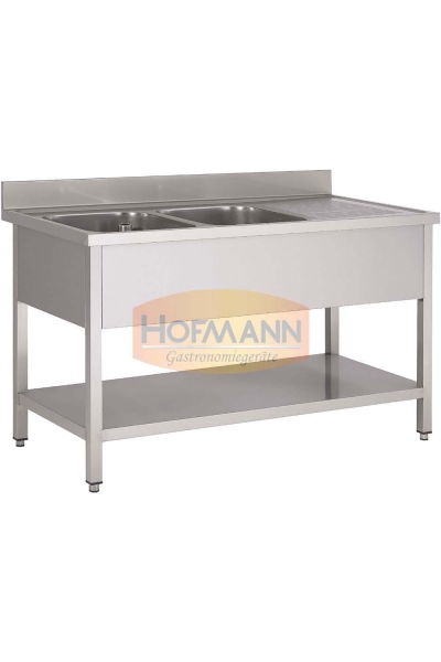 Spültisch, Becken: 600x500x320, 1400x700x850