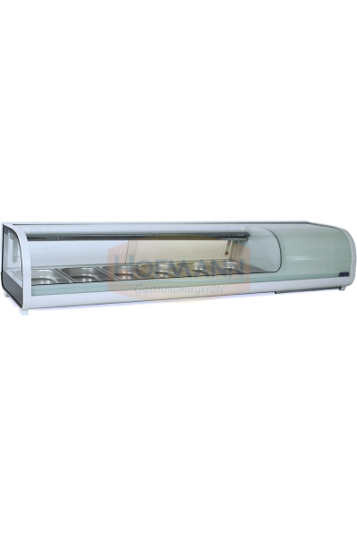 Sushivitrine, 6x 1/3 GN, 1579x420x265