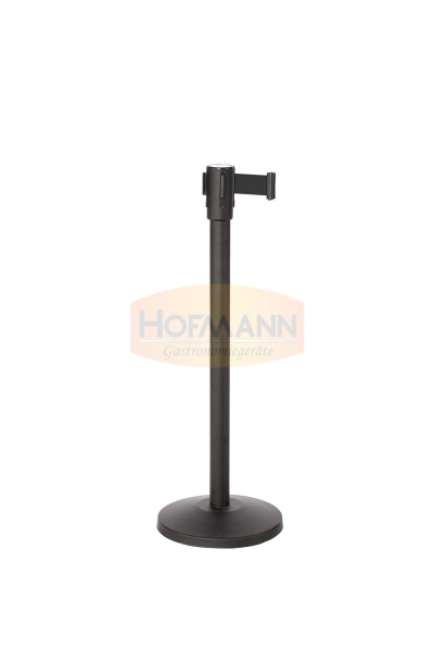 Personenleitsystem, Ständer mit integiertem wechselbarem Gurt, Edelstahl, Ø360x915