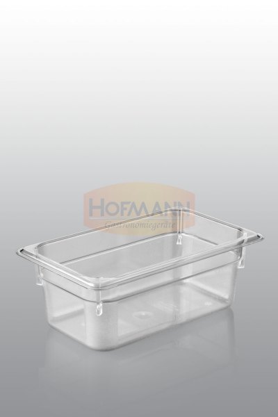 Gastronormbehälter Polycarbonat 1/4 GN 150 mm tief -40 °C bis +99 °C