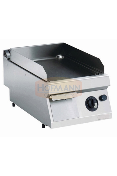 Tisch-Grillplatte, Gas, flach, glatt, 400x700x250