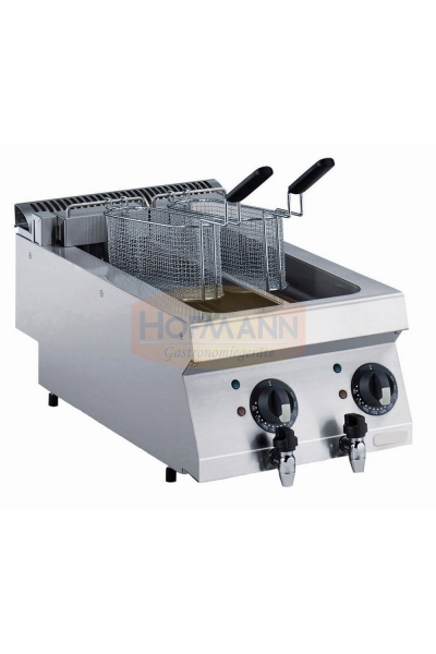 Tisch-Fritteuse, elektrisch, 2x5 ltr., 400x700x250