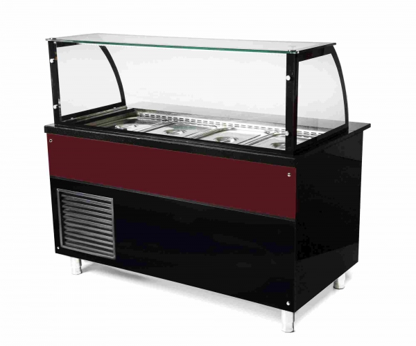 Saladette 5x 1/1GN & 2/4 GN, +2°/+8°C, 2000x850x1300