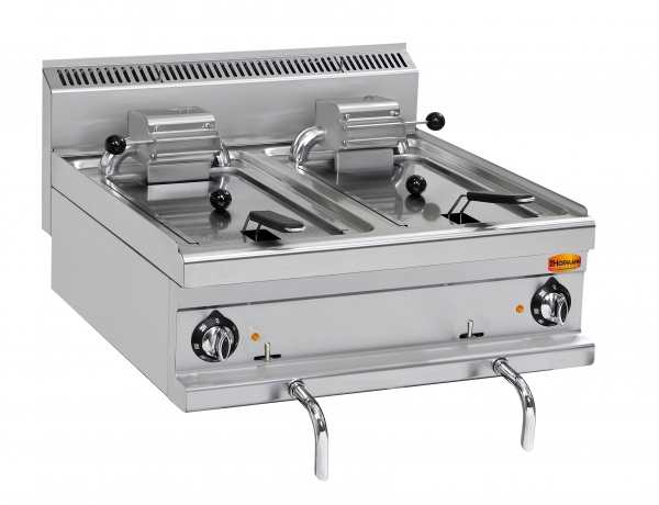Elektro-Fritteuse 2x12 Ltr, 400V, 18 kW, 800x700x270