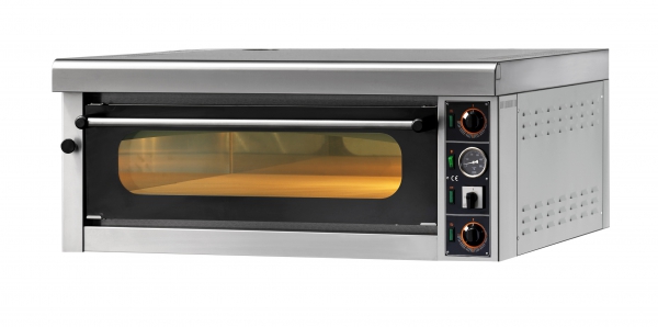 Elektropizzaofen, stapelbar, 9x 34cm, digitale Steuerung, Backkammer Innenmaße: 1050x1050x145, 10,8kW, Außenmaße: 1350x1395x350 , 2 Jahre Garantie
