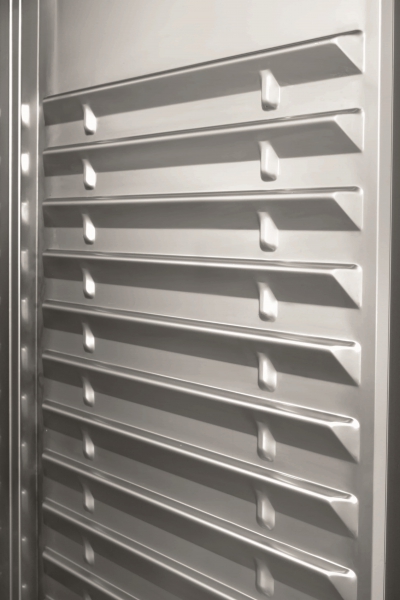 Edelstahl-Kühlschrank mit Monoblock-System, 1 Tür, 690x840x2100