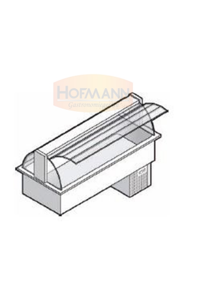 Kühlbecken mit Glasvitrine, +4/+10°